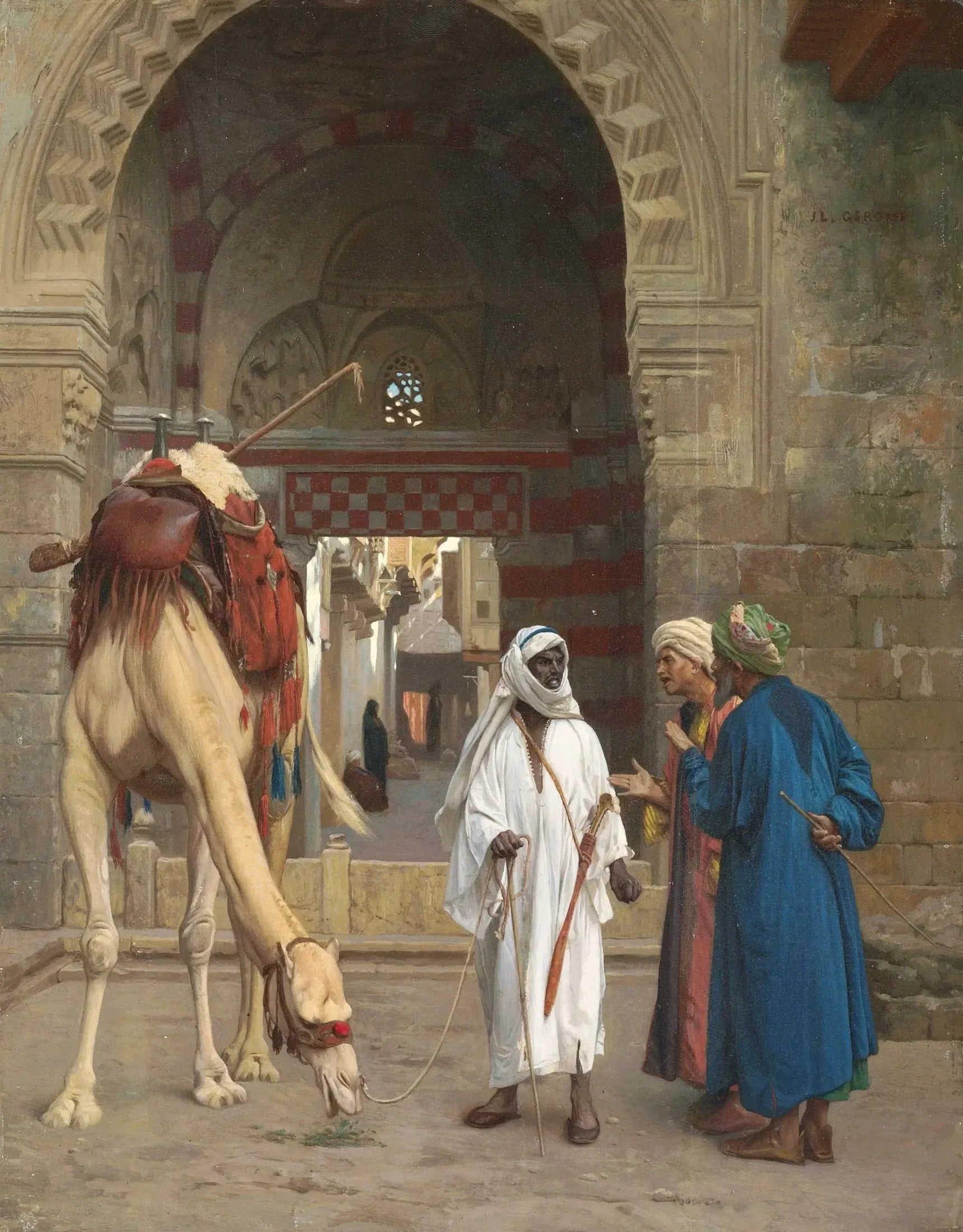 Dispute d'Arabes - Jean-Léon Gérôme image 1 reproduction de peinture à l’huile