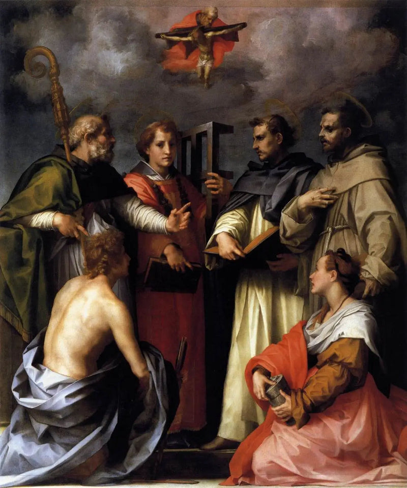 Spór o Trójcę - Andrea del Sarto