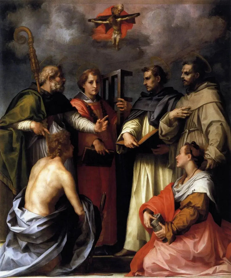 Spór o Trójcę - Andrea del Sarto