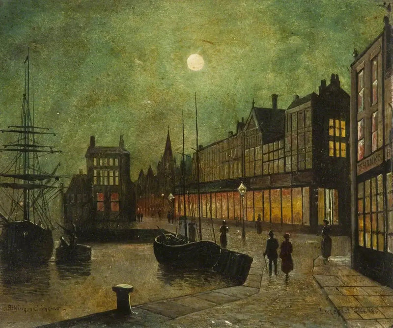 Porty Liverpool (panel 5 z 5) - John Atkinson Grimshaw