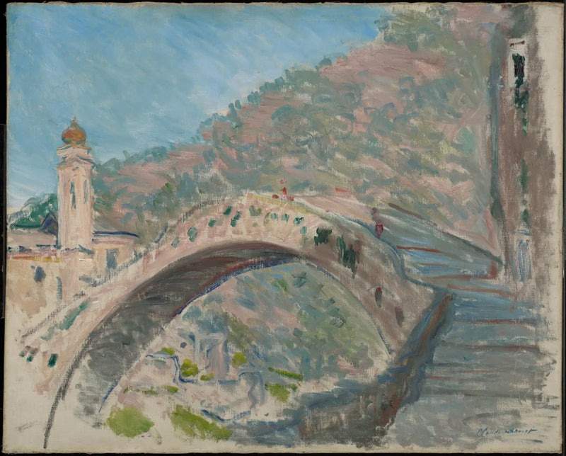 Dolceacqua, stary most na rzece Nervia - Claude Monet