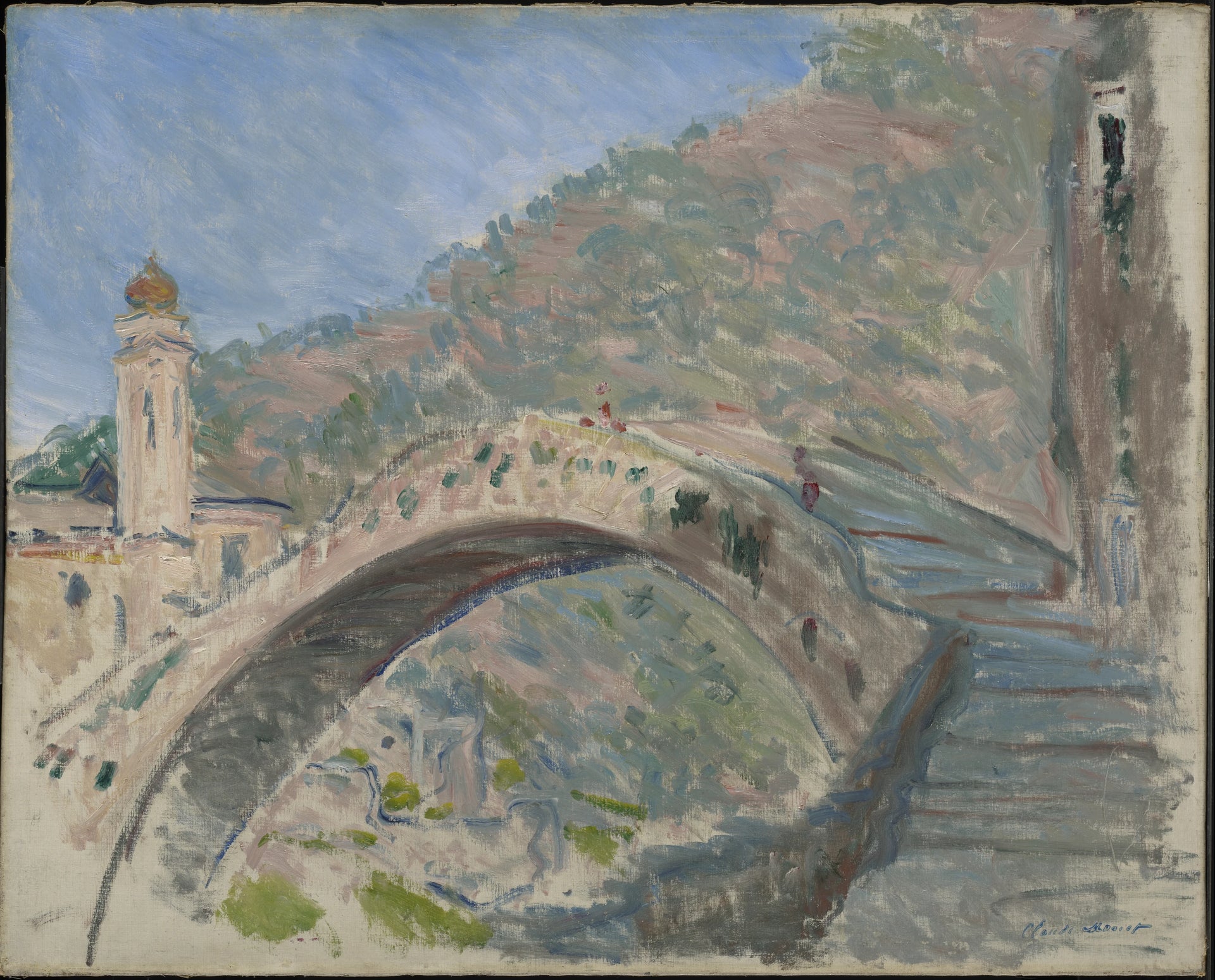 Dolceacqua, le vieux pont sur la Nervia de Claude Monet, 1884 – Clark Art Institute 1985.11, Wildenstein 884