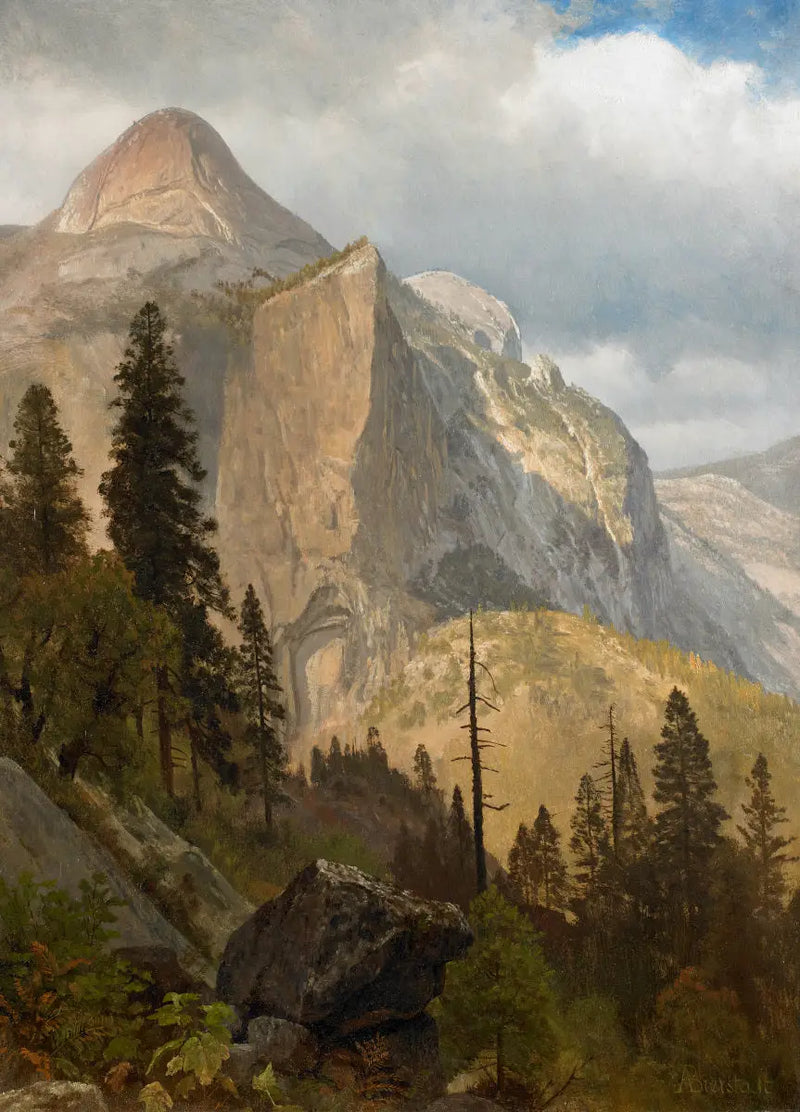 Dome Nord, dolina Yosemite - Albert Bierstadt