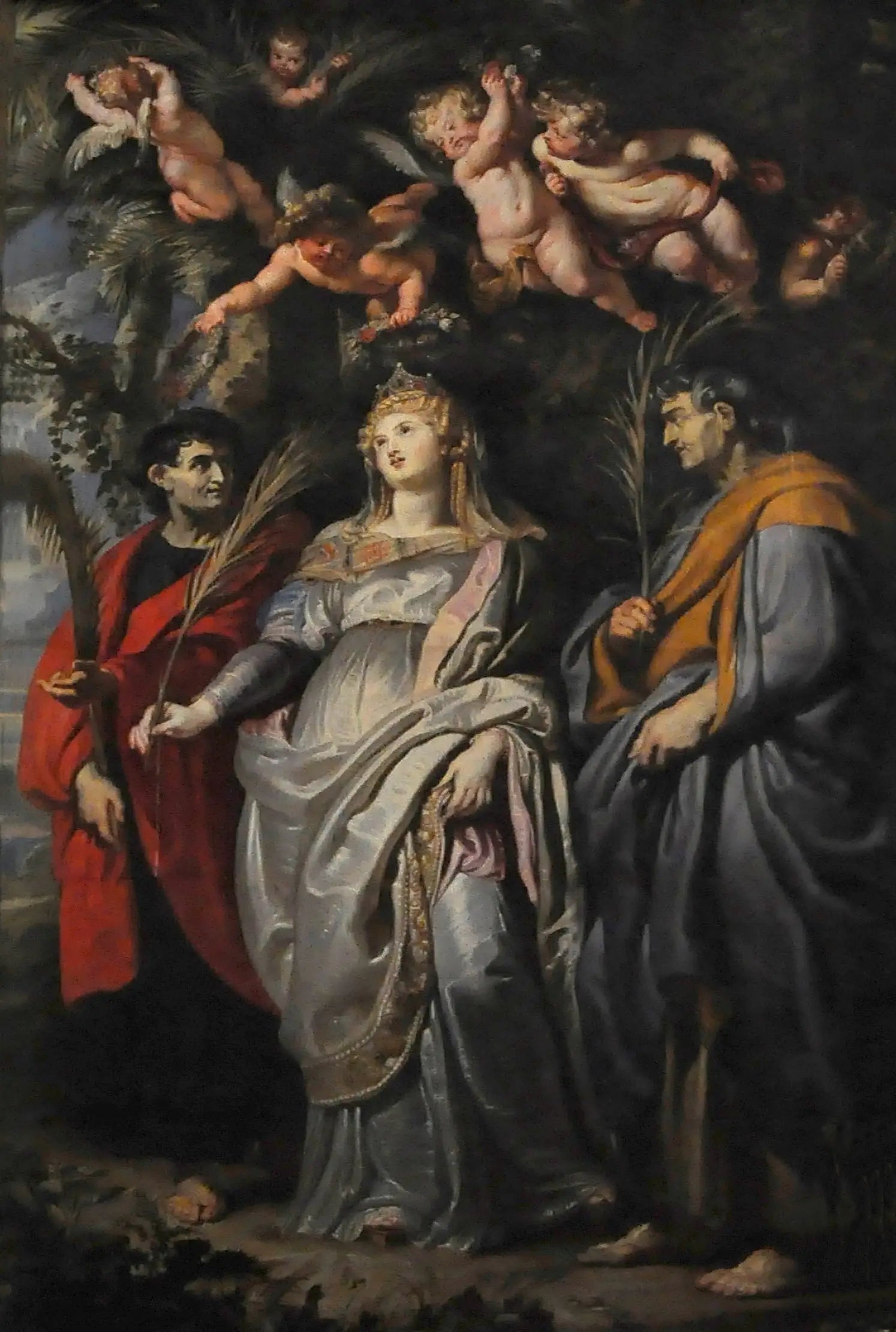 Domitille avec Nérée et Achilleus - Peter Paul Rubens image 1 copie peinte à la main à l’huile