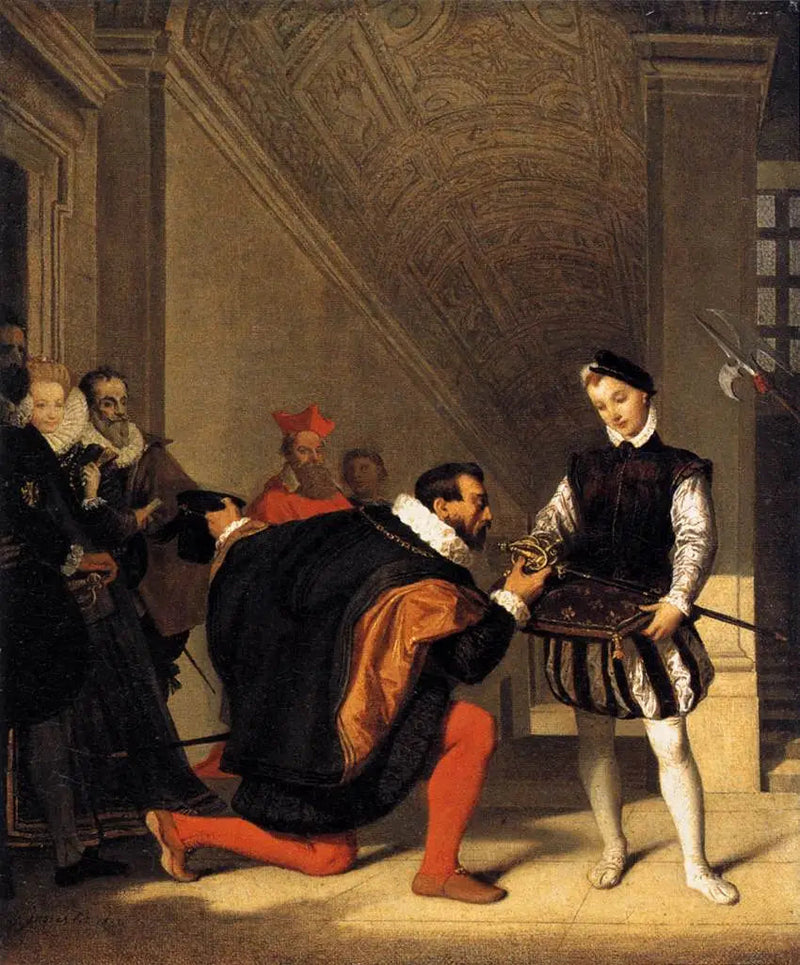 Don Pedro de Toledo całujący miecz Henryka IV - Jean-Auguste-Dominique Ingres