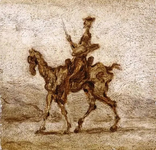 Don Kichote na koniu - Honoré Daumier