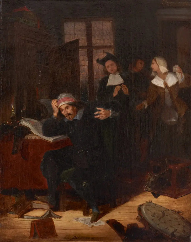 Don Kichot w swojej bibliotece - Eugène Delacroix