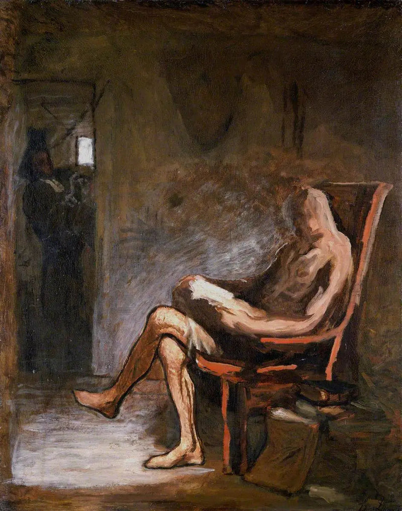 Don Kichote czytający - Honoré Daumier