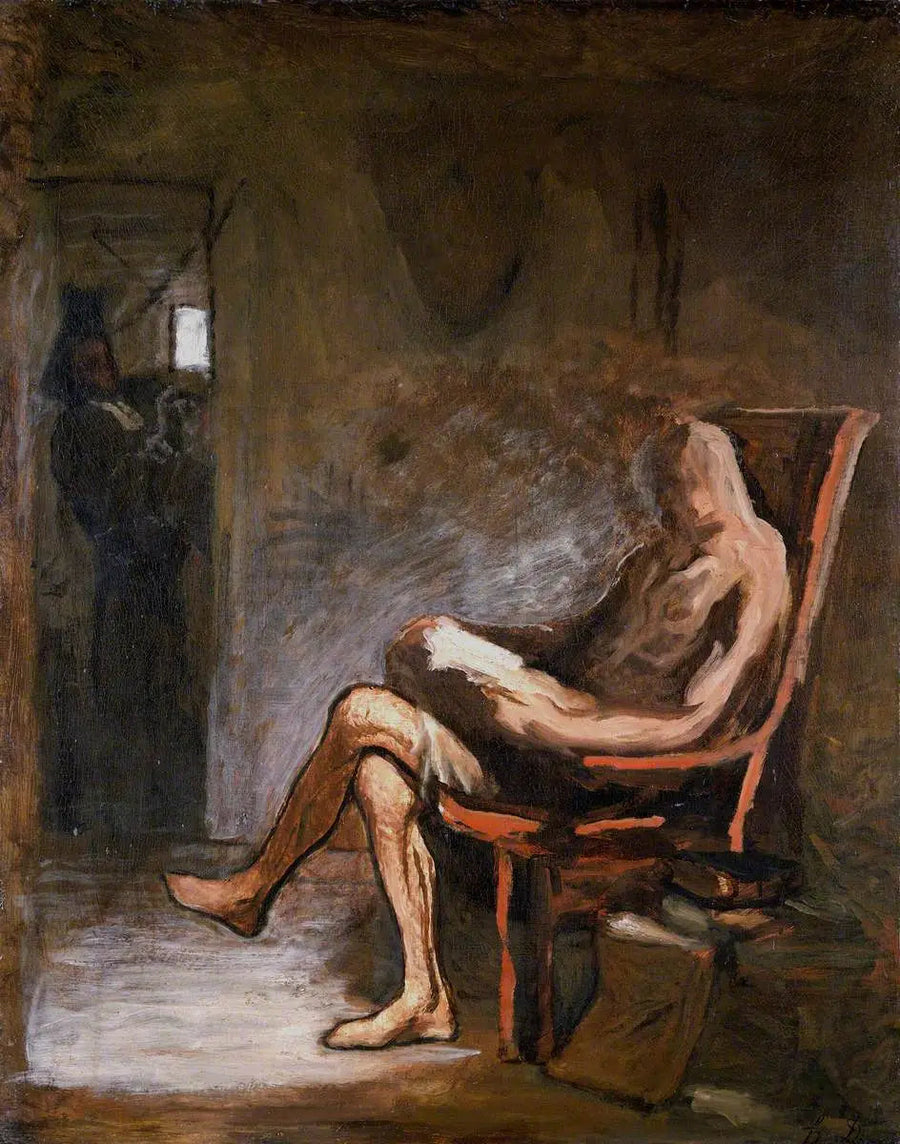 Don Kichote czytający - Honoré Daumier