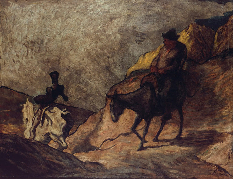 Don Kichote i Sancho Pansa - Honoré Daumier