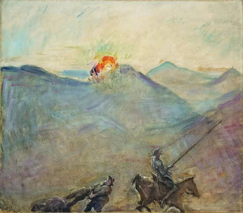 Don Kichote i Sancho Pansa - Max Slevogt