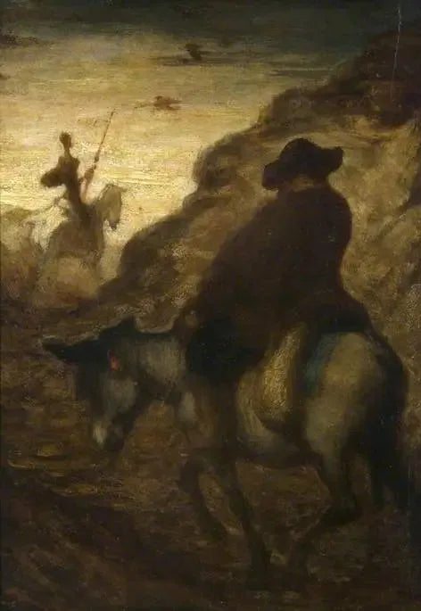 Don Kichote i Sancho Pansa - Honoré Daumier