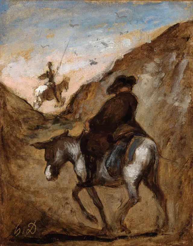 Don Kichote i Sancho Pansa - Honoré Daumier