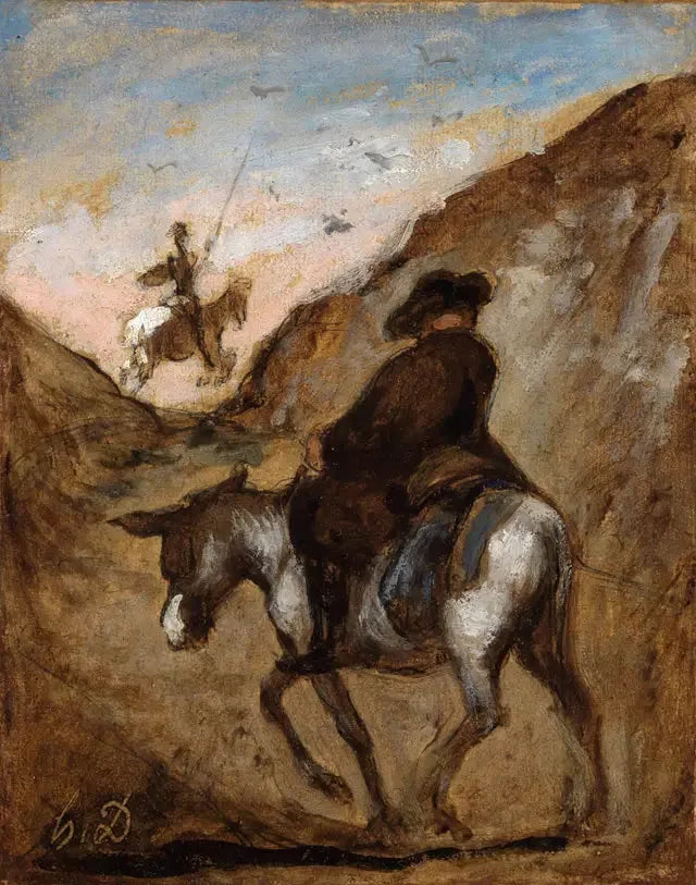 Don Kichote i Sancho Pansa - Honoré Daumier