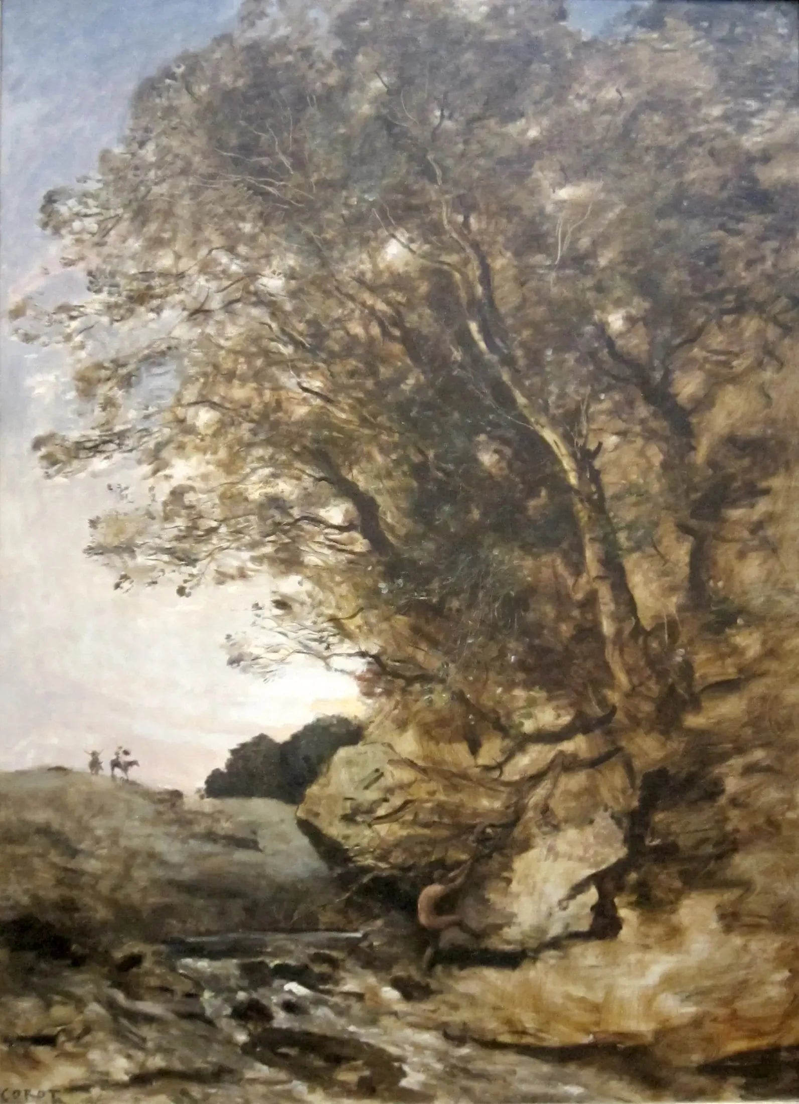 Don Quichotte - Jean-Baptiste Camille Corot image 1 reproduction artisanale de tableau