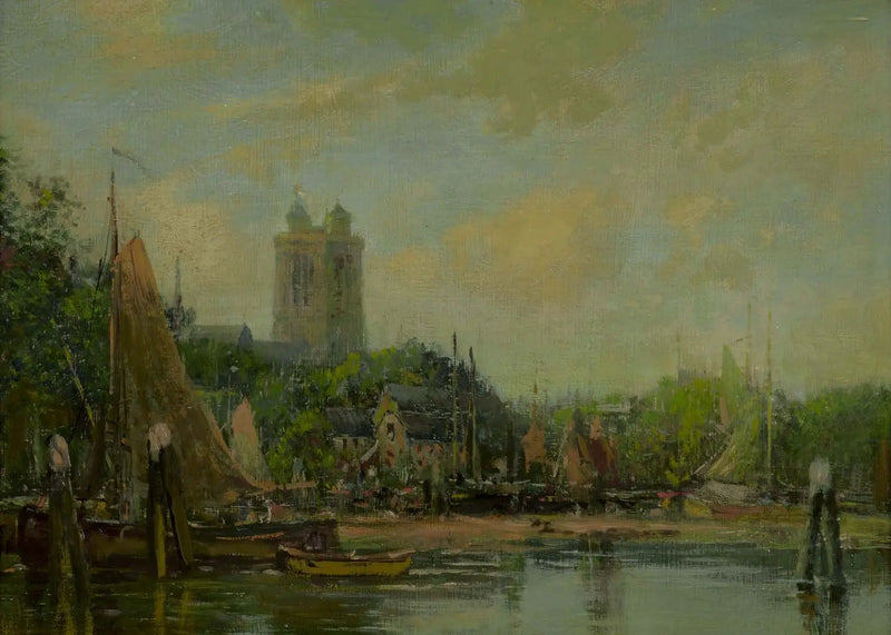 Dordrecht, katedra - Eugène Boudin