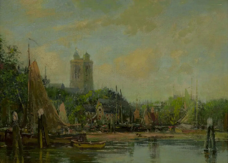 Dordrecht, katedra - Eugène Boudin