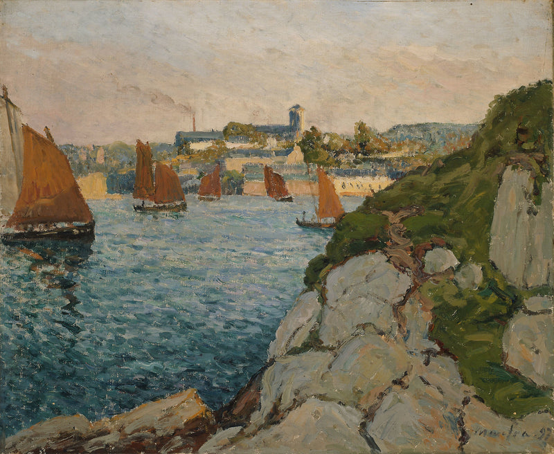 Douarnenez, miasto oświetlone - Maxime Maufra