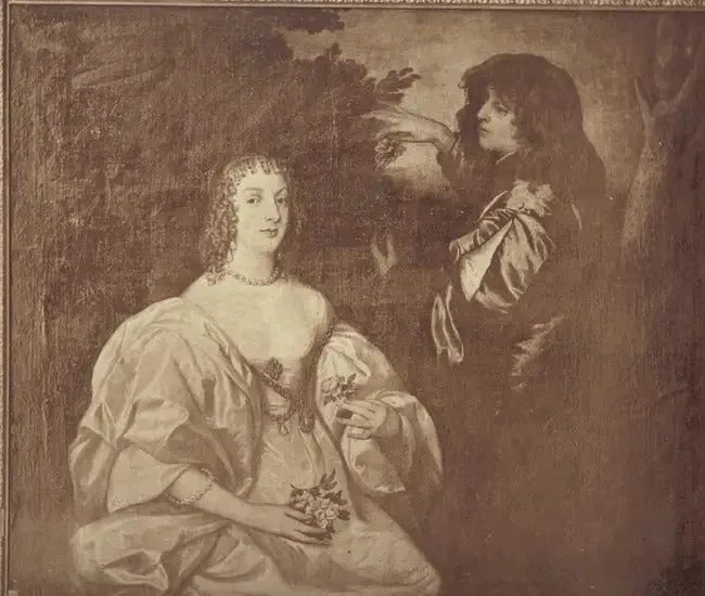 Podwójny portret Anne Sophie, hrabiny de Carnarvon (-1695), z jej bratem Philipem Herbertem, 5. hrabią z Pembroke, 2. hrabią z Montgomery (1621-1669) - Antoine van Dyck