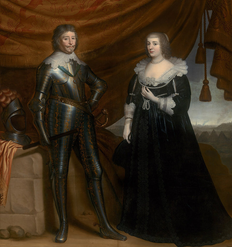 Podwójny portret Frederik Hendrik (1584-1647) i Amalii de Solms-Braunfels (1602-1675) - Gerrit van Honthorst