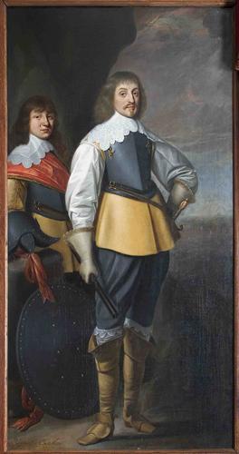 Podwójny portret Johana Mauritsa van Nassau-Siegen (1604-1679) i Johana Ernsta van Nassau-Siegen (1618-1639) - Gerrit van Honthorst