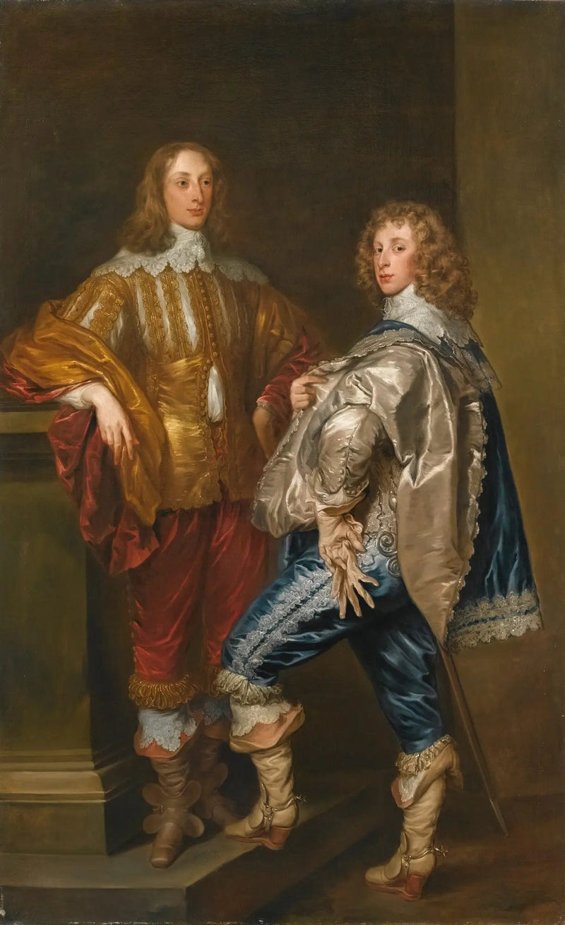 Podwójny portret Lorda Johna Stewarta (1621-1644) i Lorda Bernarda Stewarta, przyszłego hrabiego z Lichfield (1623-1645) - Antoine van Dyck