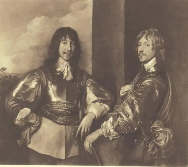 Podwójny portret Mountjoy Blount, pierwszego hrabiego Newport (-1666) oraz George'a, lorda Goring (1608-1657) - Antoine van Dyck
