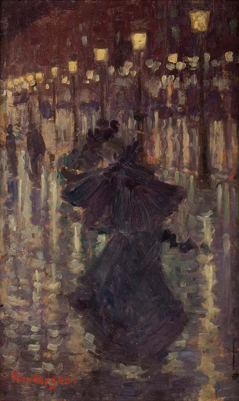 Wieczorna kąpiel, Paryż - Maurice Prendergast