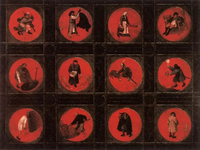 Dwanaście Przysłów flamandzkich - Pieter Brueghel Starszy