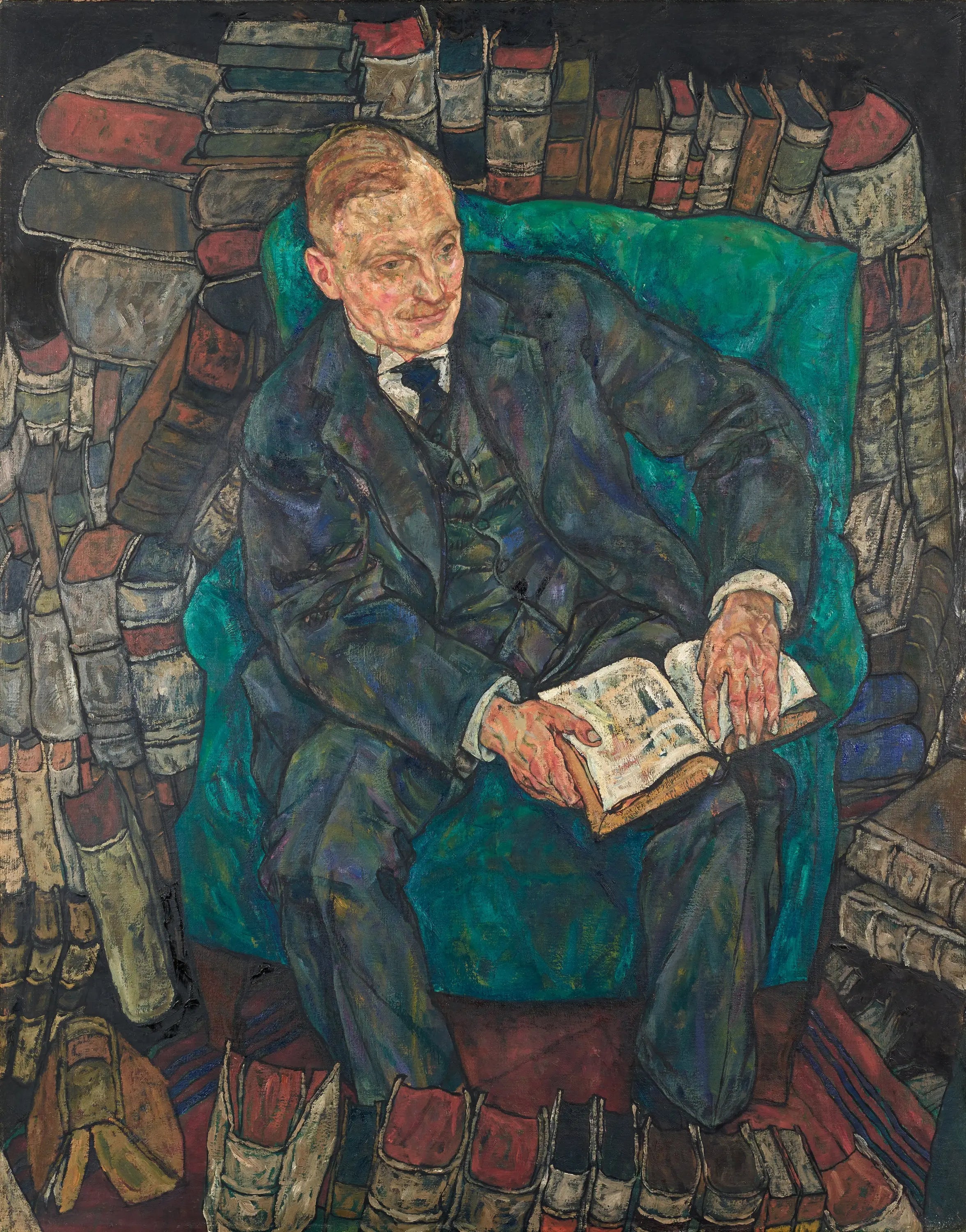 Reproduction du tableau « Dr Hugo Koller - Egon Schiele » par Alpha Reproduction en peinture à l’huile