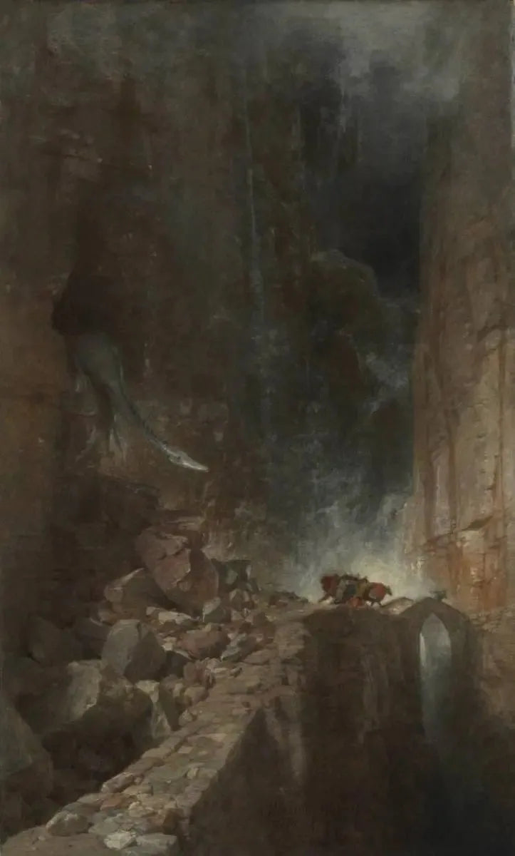 Smok w skalistej gardzieli - Arnold Böcklin