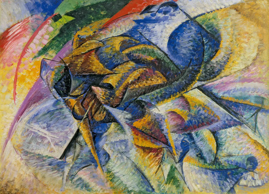 Dynamika rowerzysty - Umberto Boccioni
