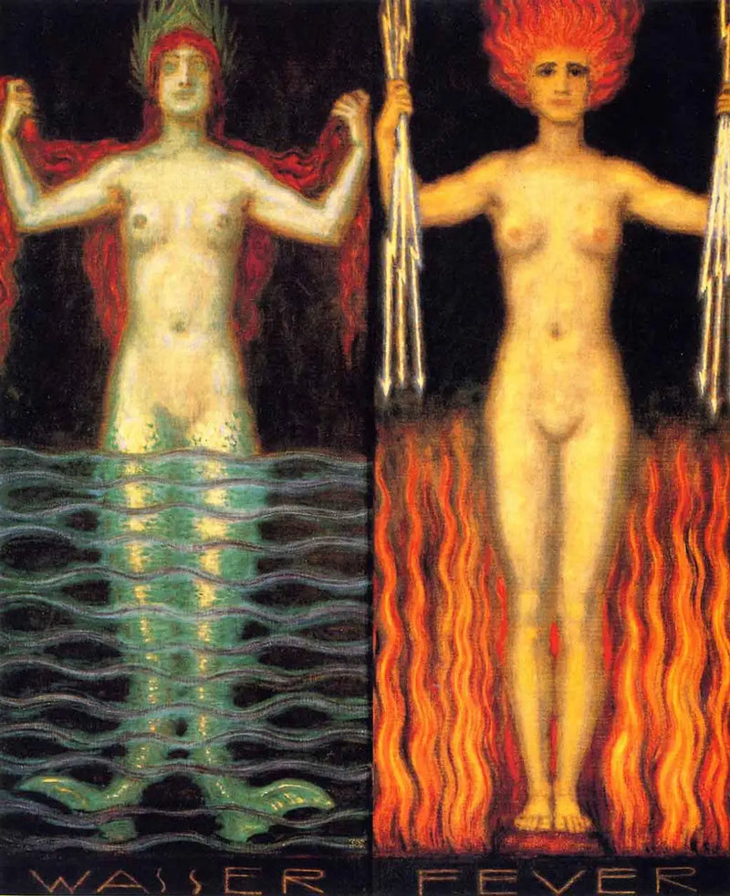Woda i Ogień - Franz Von Stuck