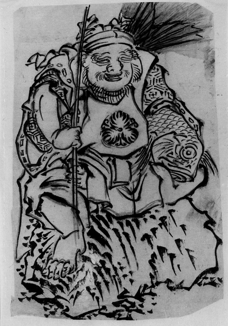 Ebisu (Bóg szczęścia, opiekun kupców) - Hokusai