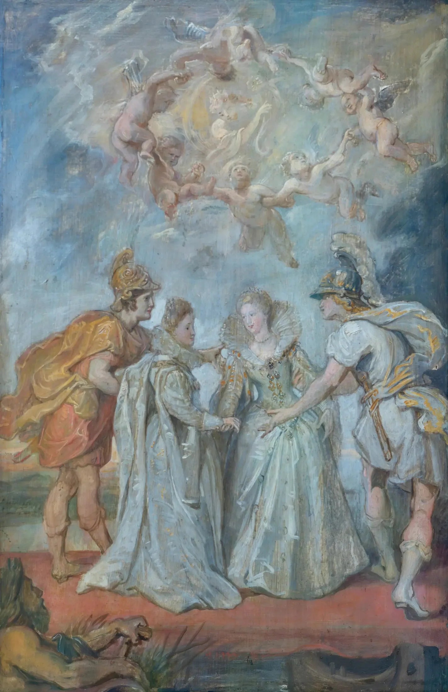 Échange familial des princesses entre l'Espagne et la France le 9 novembre 1615 - Peter Paul Rubens image 1 copie de tableau peinte à la main
