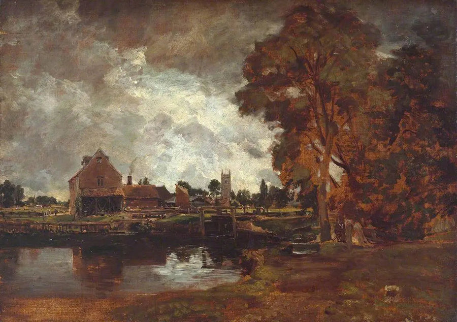 Zapora i młyn w Dedham - John Constable