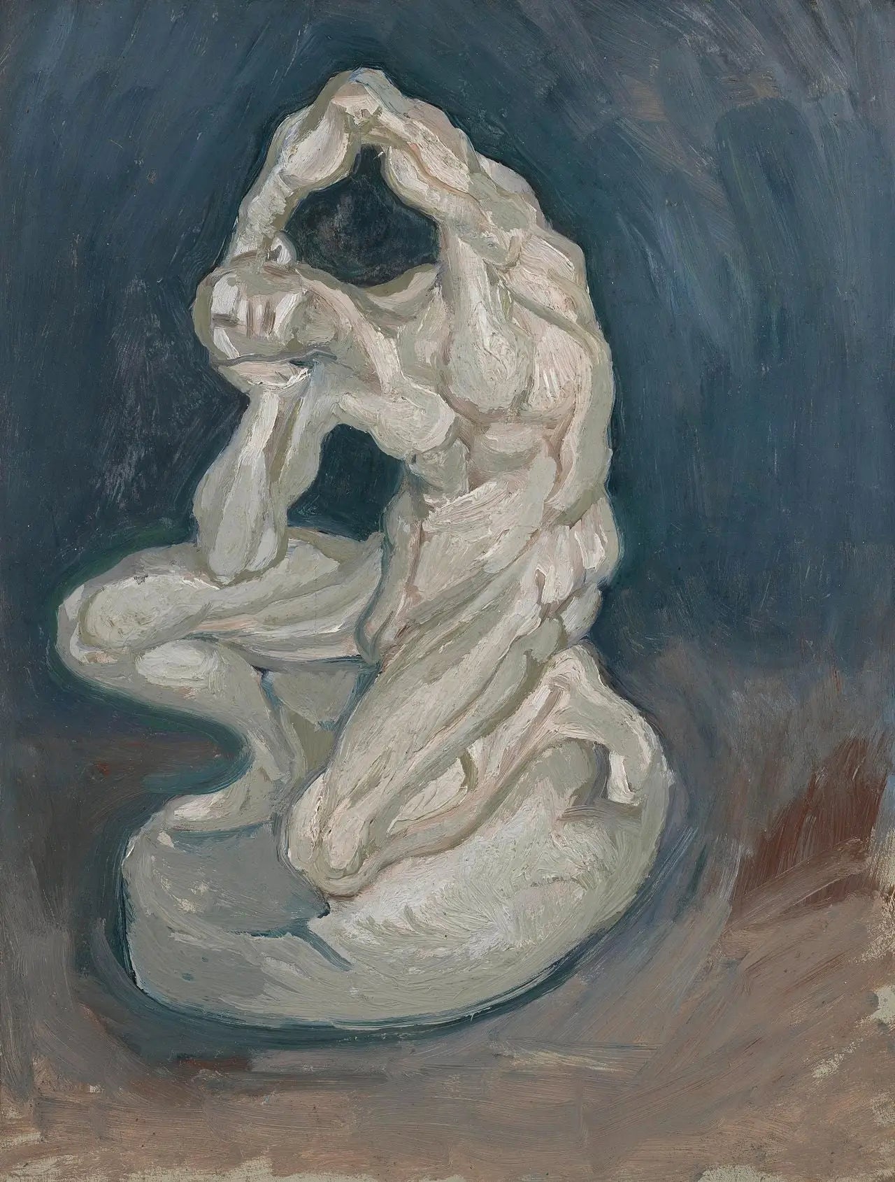 Reproduction du tableau « Écorché agenouillé - Vincent van Gogh » par Alpha Reproduction en peinture à l’huile