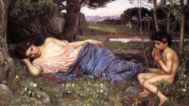Słuchać jego słodkich melodii - John William Waterhouse