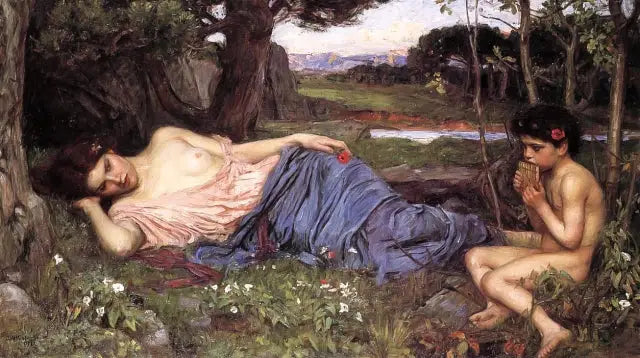 Słuchać jego słodkich melodii - John William Waterhouse