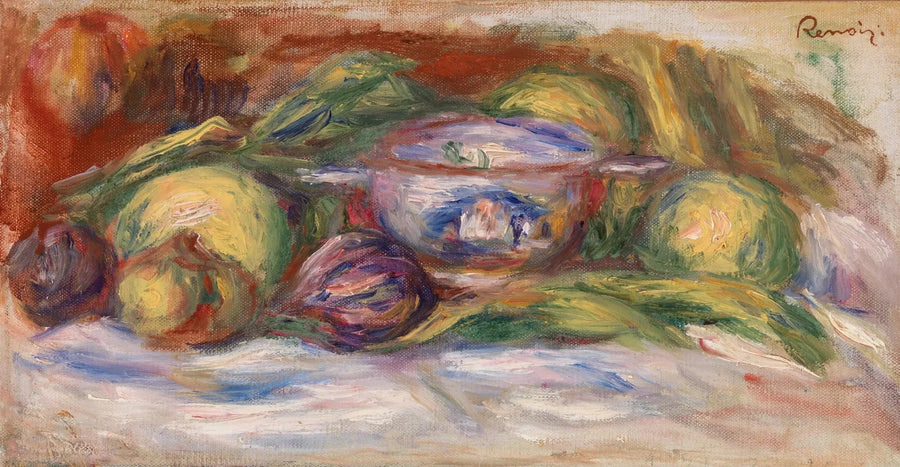 Bol, Figi i Jabłka (Miska, figi i jabłka) - Pierre-Auguste Renoir