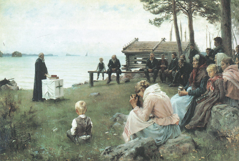 Le Service divin au bord de la mer - Albert Edelfelt