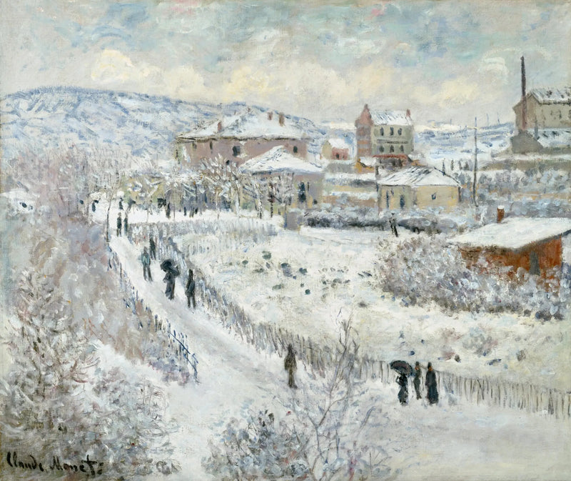 Efekt śniegu w ArgenteuilAlternate - Claude Monet