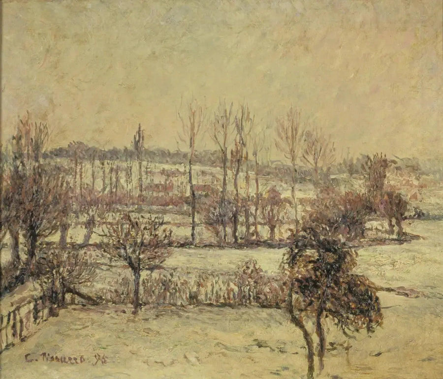 Efekt śniegu w Éragny - Camille Pissarro