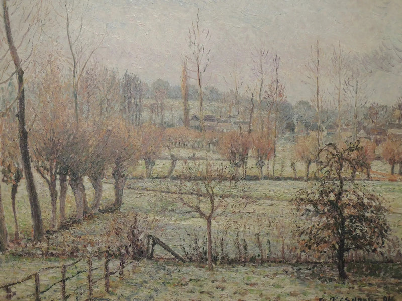 Efekt śniegu w Éragny - Camille Pissarro