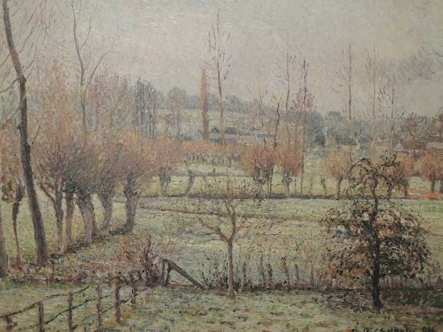Efekt śniegu w Éragny - Camille Pissarro