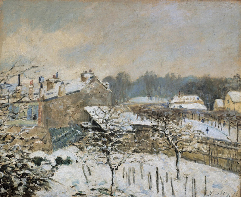 Efekt śniegu w Marly-le-Roi - Alfred Sisley