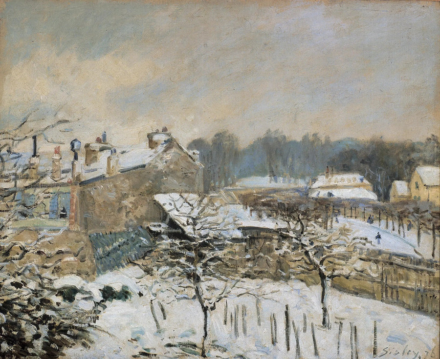 Efekt śniegu w Marly-le-Roi - Alfred Sisley