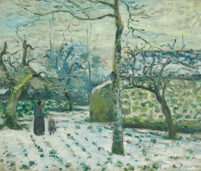 Efekt śniegu w Montfoucault - Camille Pissarro