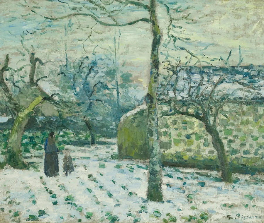 Efekt śniegu w Montfoucault - Camille Pissarro