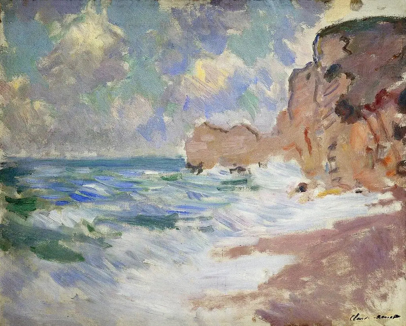 Efekt fal w Étretat - Claude Monet